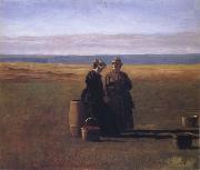 Eastman Johnson The Converstaion painting